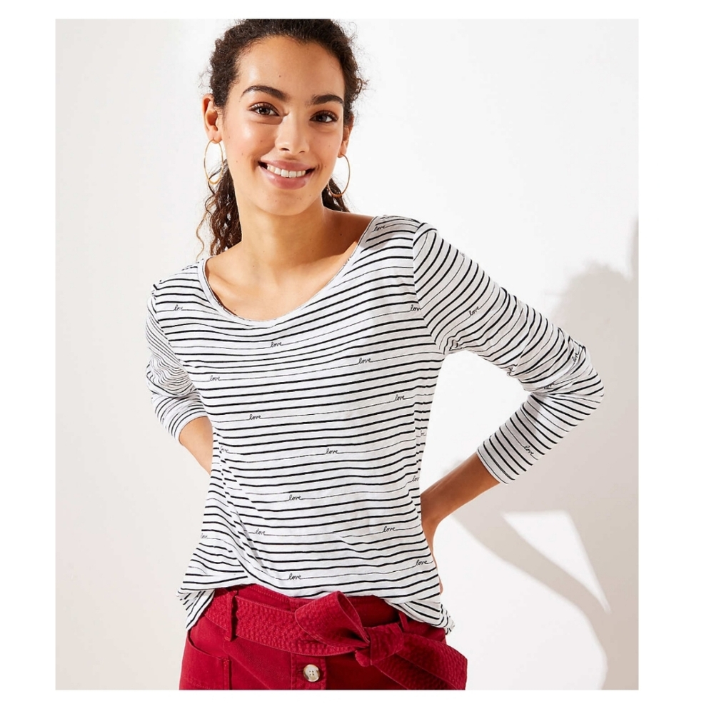 Loft Long Sleeve Stripe Tee